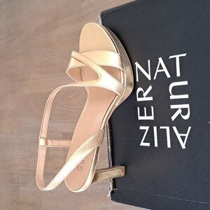 Naturalizer Abby Dress Sandal - Color: Dark Gold - Size: Women 9